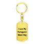 Love My Portuguese Water Dog v4 - Luxury Dog Tag Keychain