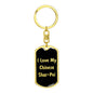 Love My Chinese Shar-Pei v5 - Luxury Dog Tag Keychain