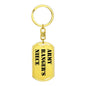 Army Ranger's Niece - Luxury Dog Tag Keychain