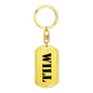 Will - Luxury Dog Tag Keychain
