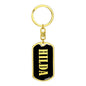 Hilda v02 - Luxury Dog Tag Keychain