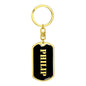 Philip v3 - Luxury Dog Tag Keychain