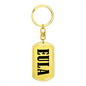 Eula v01 - Luxury Dog Tag Keychain