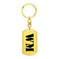 Wm - Luxury Dog Tag Keychain