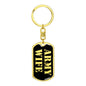 Army Wife v2 - Luxury Dog Tag Keychain