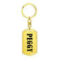 Peggy v01 - Luxury Dog Tag Keychain