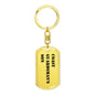 Coast Guardsman's Son - Luxury Dog Tag Keychain