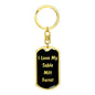 Love My Sable Mitt Ferret v2 - Luxury Dog Tag Keychain
