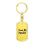 Love My Poodle - Luxury Dog Tag Keychain