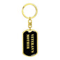 Veteran's Mother v2 - Luxury Dog Tag Keychain