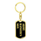 Army Ranger's Son v2 - Luxury Dog Tag Keychain