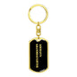 Airman's Granddaughter v2 - Luxury Dog Tag Keychain