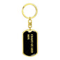 Coast Guard Son v2 - Luxury Dog Tag Keychain