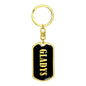 Gladys v02 - Luxury Dog Tag Keychain