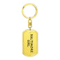 Baltimore Girl v4 - Luxury Dog Tag Keychain