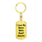 Love My Winter White Dwarf Hamster - Luxury Dog Tag Keychain
