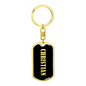 Christian v02 - Luxury Dog Tag Keychain