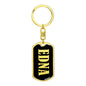 Edna v02 - Luxury Dog Tag Keychain