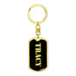 Tracy v3 - Luxury Dog Tag Keychain