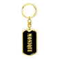 Monique v02 - Luxury Dog Tag Keychain