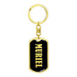 Muriel v02 - Luxury Dog Tag Keychain
