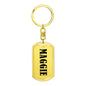 Maggie v01 - Luxury Dog Tag Keychain