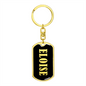 Eloise v02 - Luxury Dog Tag Keychain