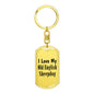 Love My Old English Sheepdog - Luxury Dog Tag Keychain