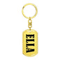 Ella v01 - Luxury Dog Tag Keychain