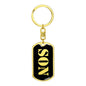 Son v3 - Luxury Dog Tag Keychain