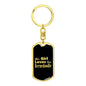 Bernedoodle v2 - Luxury Dog Tag Keychain