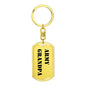 Army Grandpa - Luxury Dog Tag Keychain