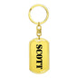 Scott - Luxury Dog Tag Keychain