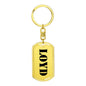 Loyd - Luxury Dog Tag Keychain