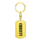 Christy v01 - Luxury Dog Tag Keychain