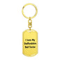 Love My Staffordshire Bull Terrier v4 - Luxury Dog Tag Keychain