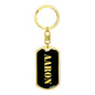 Aaron v3 - Luxury Dog Tag Keychain
