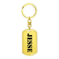 Jesse - Luxury Dog Tag Keychain