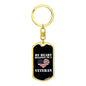 My Heart Belongs To A Veteran - Luxury Dog Tag Keychain