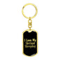 Love My Shetland Sheepdog v2 - Luxury Dog Tag Keychain