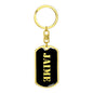 Jaime v3 - Luxury Dog Tag Keychain