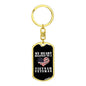 My Heart Belongs To A Vietnam Veteran - Luxury Dog Tag Keychain