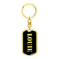 Louie v3 - Luxury Dog Tag Keychain