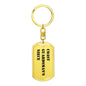 Coast Guardsman's Niece - Luxury Dog Tag Keychain