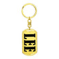 Lee v01 - Luxury Dog Tag Keychain