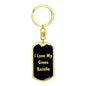 Love My Green Rosella v2 - Luxury Dog Tag Keychain