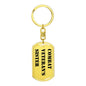 Combat Veteran's Sister - Luxury Dog Tag Keychain