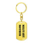 Military Mother - Luxury Dog Tag Keychain