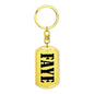 Faye v01 - Luxury Dog Tag Keychain