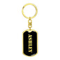 Ashley v3 - Luxury Dog Tag Keychain